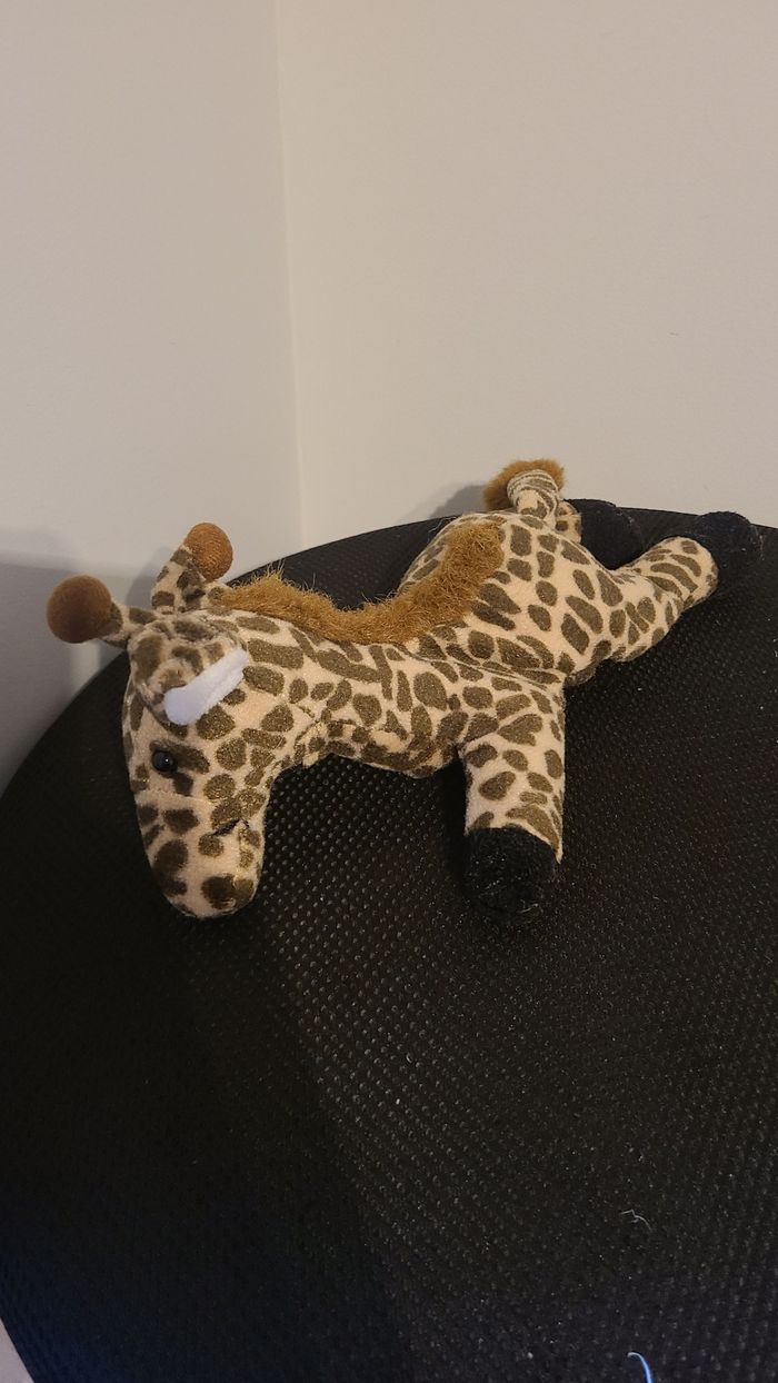 Peluche girafe PLEIN NORD marron beige 25 cm