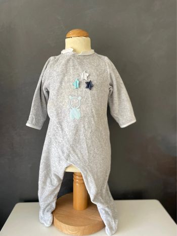 Pyjama bébé gris