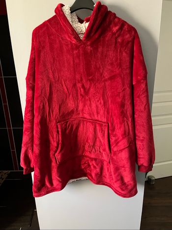 Pull plaid à capuche