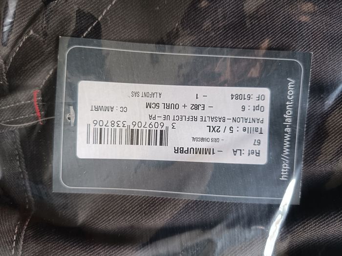 Pantalon de travail Lafont taille XXL neuf - photo numéro 4