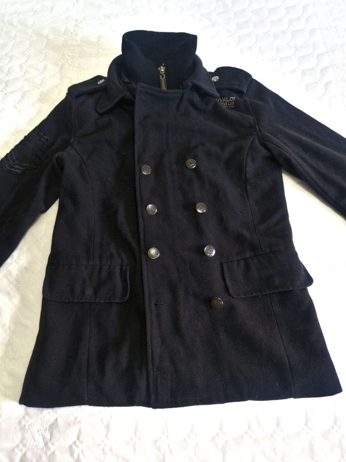 Manteau trench , homme , Rivaldi , taille M , noire - photo numéro 2