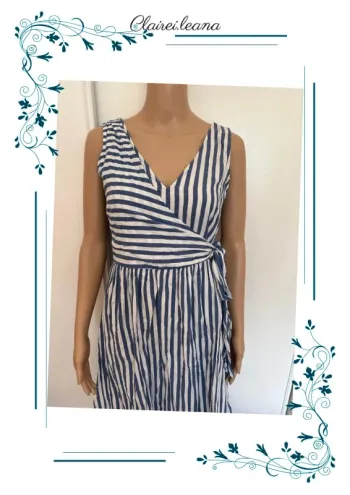 🛑robe bleu clair/blanche🛑T.36