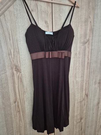 Robe de soirée marron