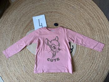 T-shirt ML Disney Bambi rose Vertbaudet 4 ans