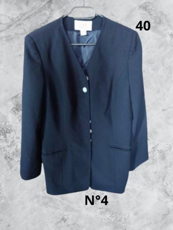 N°4 Blazer bleu marine T40. 123.