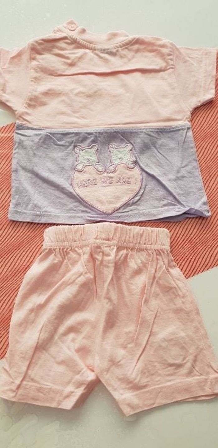 Ensemble short tee shirt 3mois