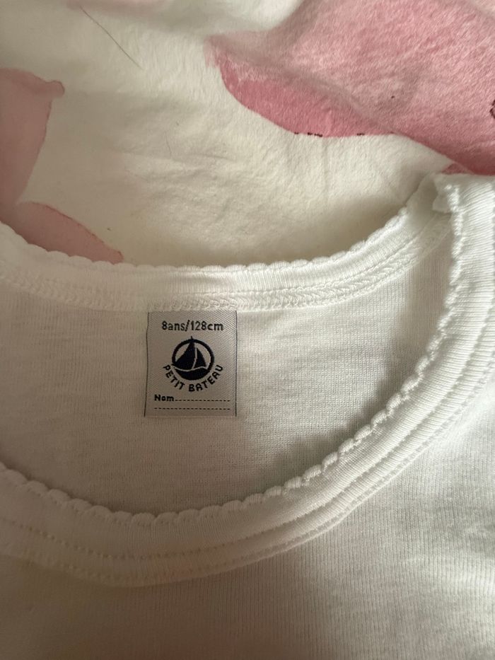 2 chemises manches courtes Petit Bateau 8 ans - photo numéro 2