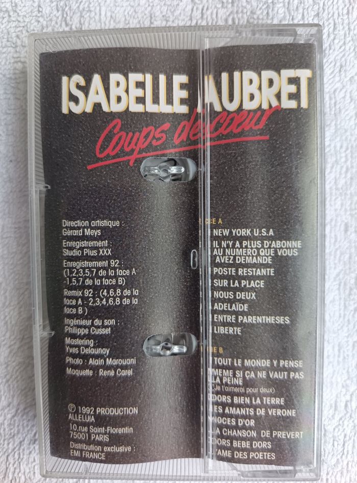 cassette Coups de coeur 16 grandes chansons Isabelle Aubret - photo numéro 3
