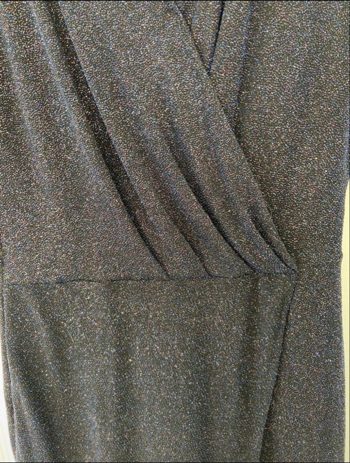 Robe bleu nuit à paillettes - photo numéro 4