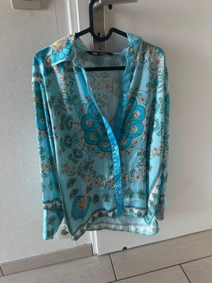 Chemise en satin Zara - photo numéro 3