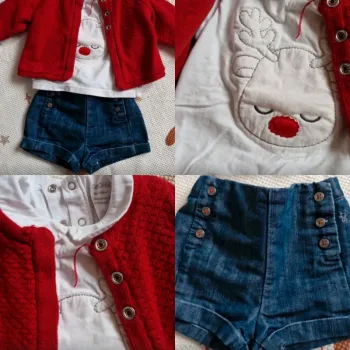 Ensemble noël bébé fille
