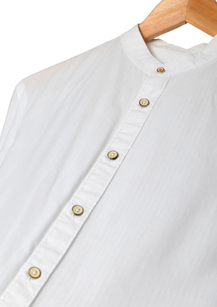Chemise Blanche Col Officier – 100% coton Celio – Taille S - photo numéro 4