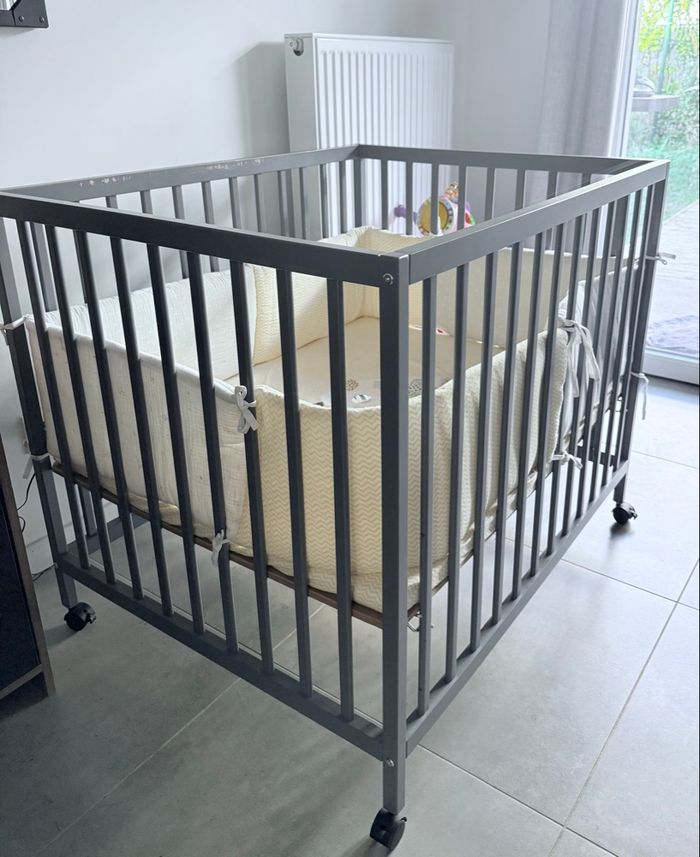 Parc en bois gris flexiparc vertbaudet + accessoires - photo numéro 4