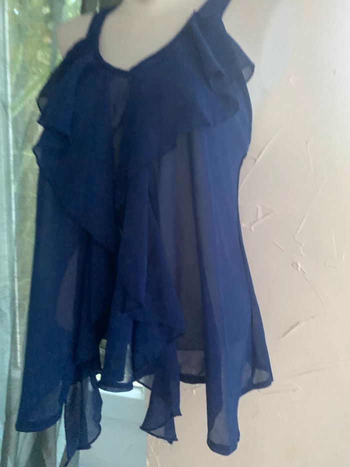 Blouse été transparente taille 38 dos dentelle - photo numéro 3