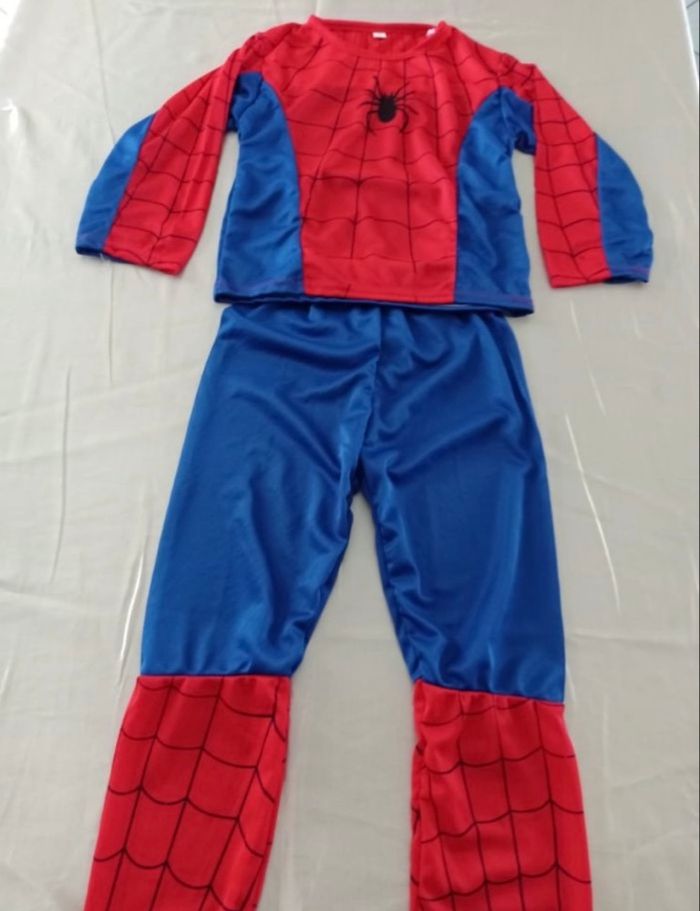 Deguisement spiderman bleu et rouge 5-6ans - photo numéro 6