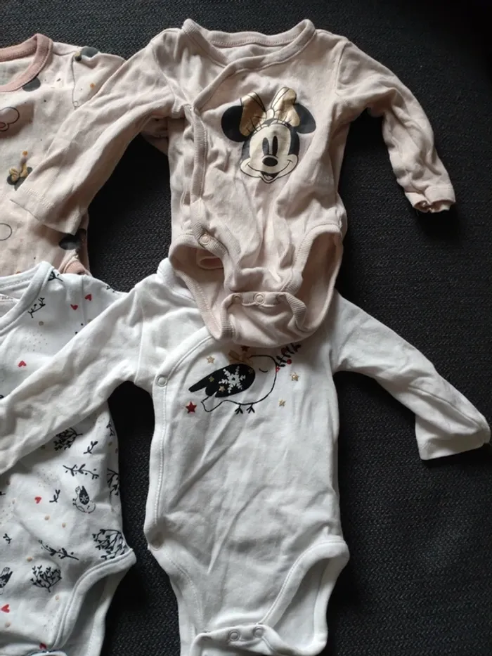 Lot de 4 bodies orchestra taille 1 mois - photo numéro 3