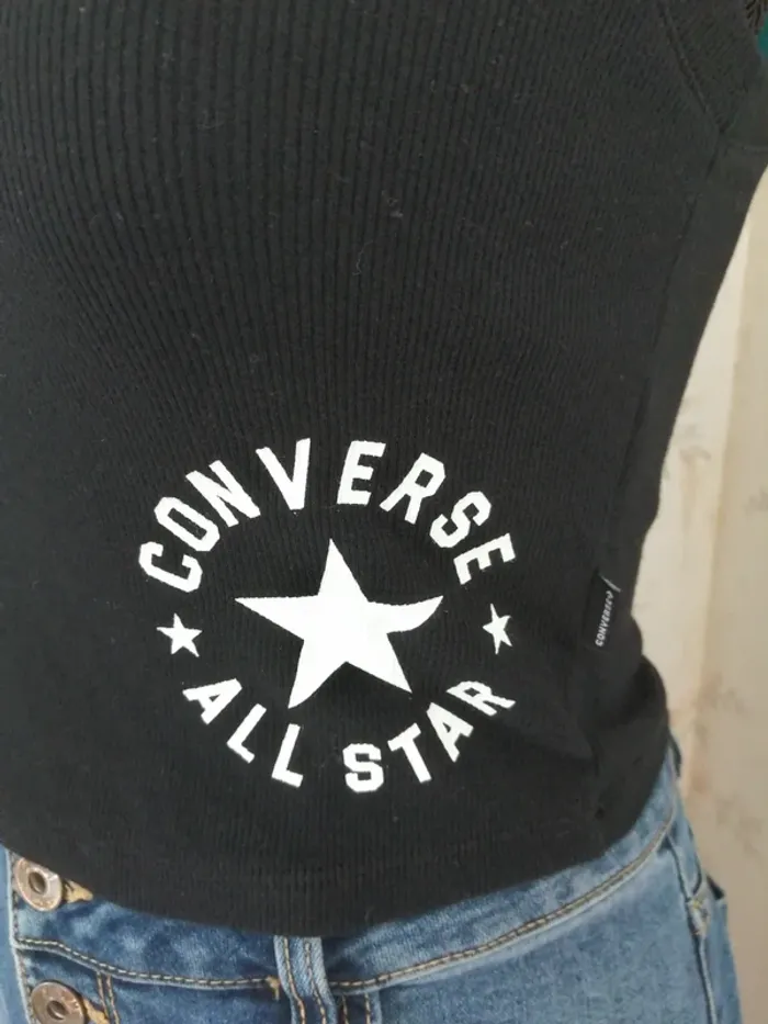 Top noir avec logo étoile converse all star / converse / (S) - photo numéro 3