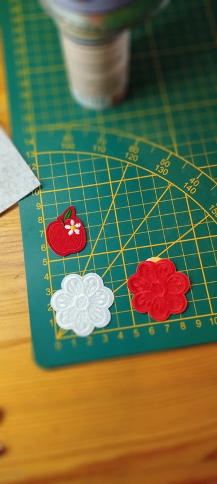 🍄 lot de 3 écussons thermocollants - photo numéro 3