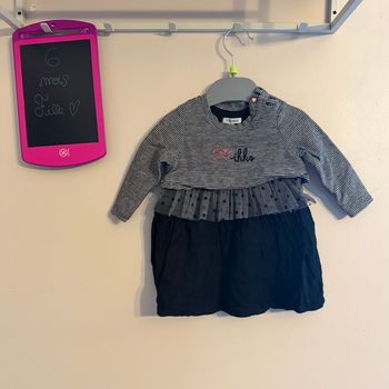 Jolie robe manches longues - T6mois - ikks 