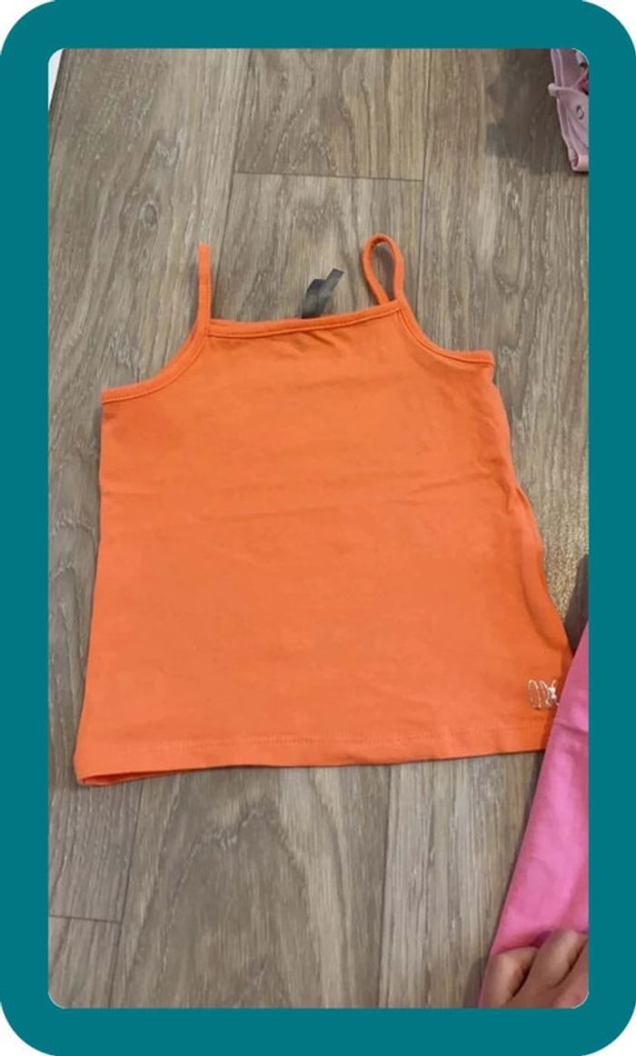 Lot de 2 débardeurs bretelles 12 mois - photo numéro 3