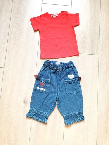 Ensemble 2 pièces. Fille 6 mois. Marque Orchestra/ De bon matin