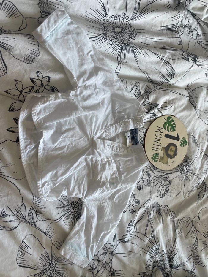 Chemise cérémonie bébé garçon blanche tape à l’œil 1 mois - photo numéro 2
