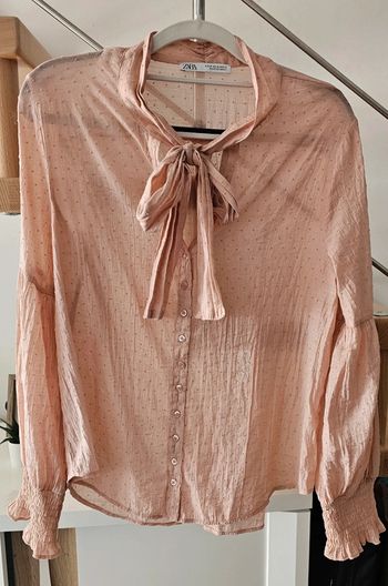 Magnifique blouse Zara rose poudrée