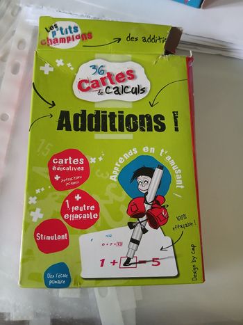 Jeux de cartes pour apprendre les additions 