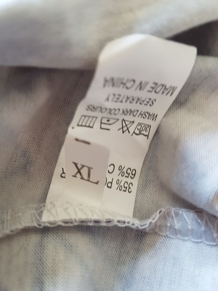 T-shirt long tunique tons marrons et beiges. Taille XL 42, 57cm aux aisselles, 70cm de haut. - photo numéro 5
