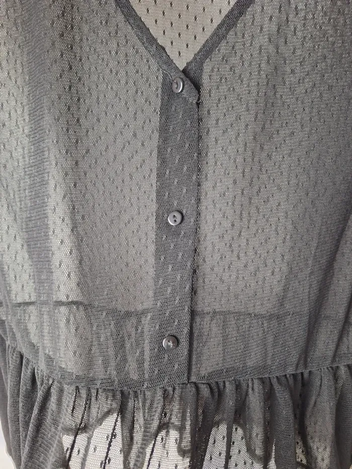 Blouse transparente noire Etam 38 - photo numéro 5