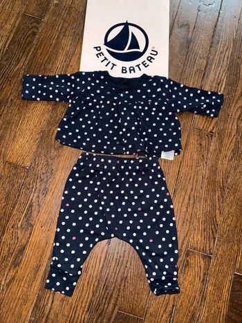 ensemble petit bateau 1 mois