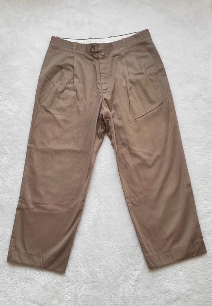 Pantalon Chino Old River beige camel W26 - photo numéro 3