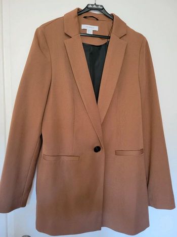 Veste blazer marron camel