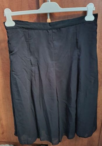 Jupe bleu marine jupon intégré 48