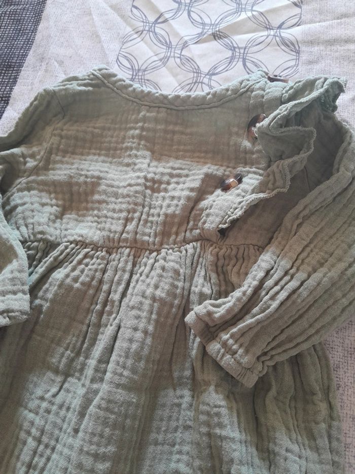 Salopette pantalon sans manche fille 3/6mois - photo numéro 2