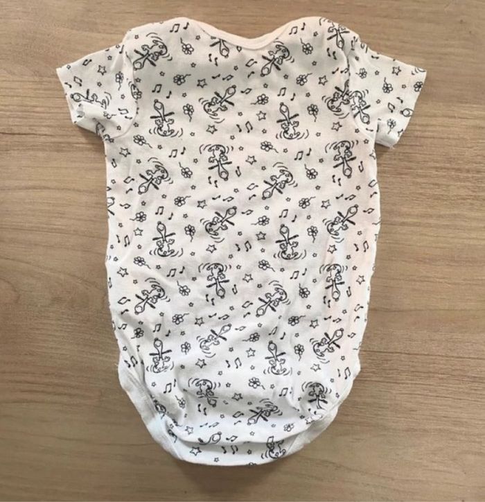 Bodies bébé garçon blanc à motifs Lupilu 12 mois - photo numéro 3