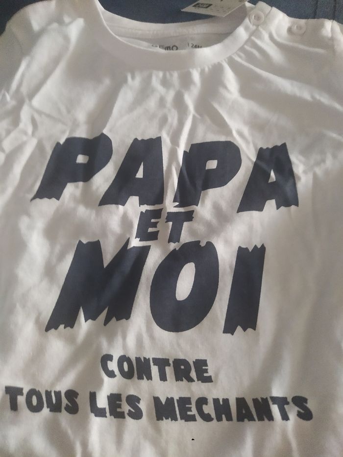 Lot 2 hauts bébé 24 mois neufs avec étiquette - photo numéro 3