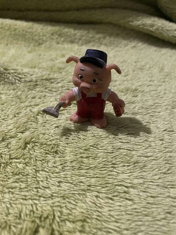 Figurine Vintage Cochon Disney Educo Baby