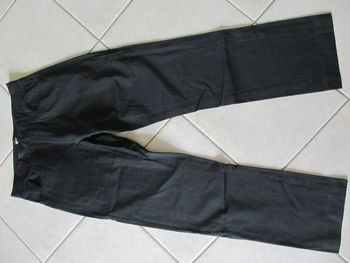 Pantalon noir à fines rayures homme Jules – Taille 40