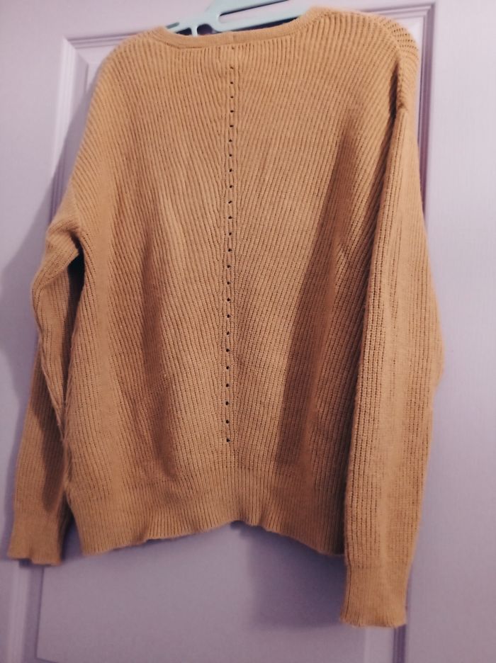 Pull maille douce, caramel M - photo numéro 3