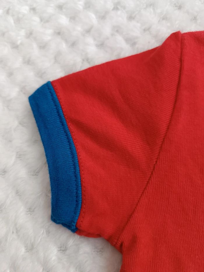 🔸 T-shirt Manches Courtes Rouge - Petit Bateau 6 Mois🔸 - photo numéro 5