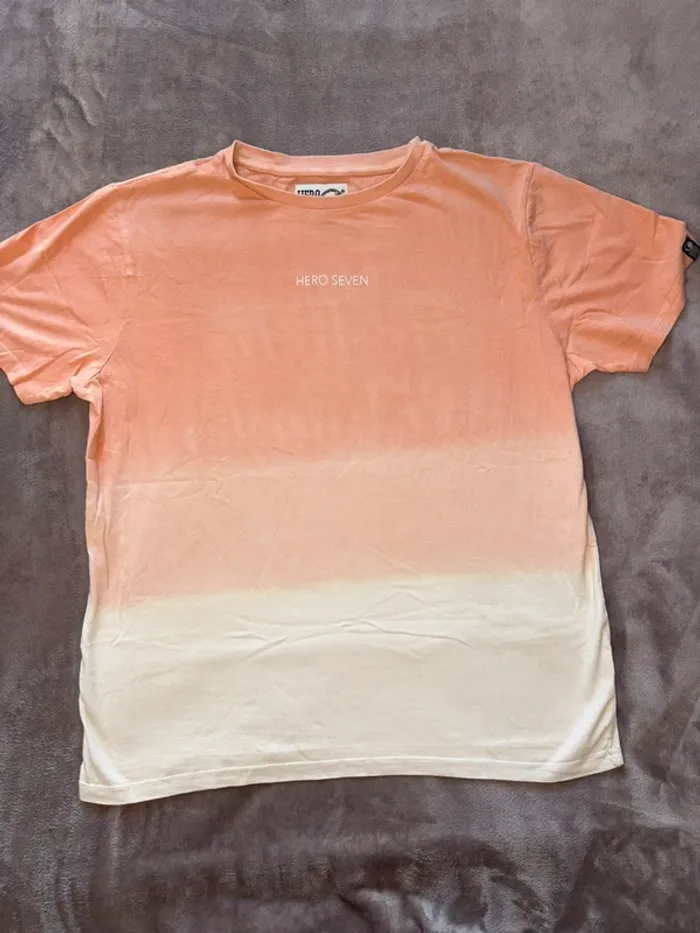 T-shirt homme Hero Seven taille S orange en très bon état - photo numéro 7