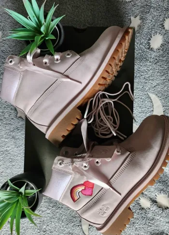 Bottines Timberland roses originales T36