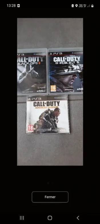 Jeux PS3 call of duty.