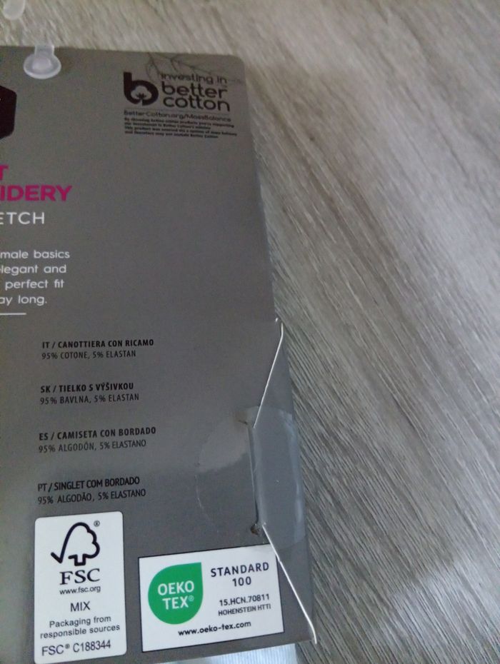 Joli débardeur p'tite dentelle agréable à porter dû 48/50 95% coton - photo numéro 3