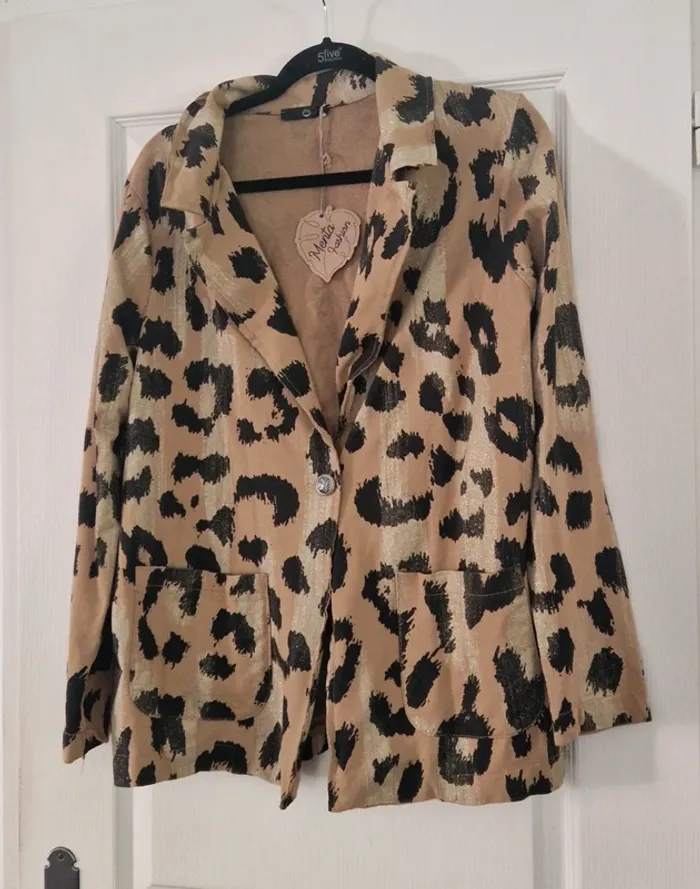 Blazer léopard Menta Fashion Neuf avec étiquette - photo numéro 11