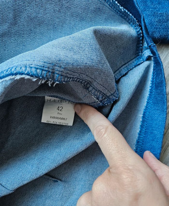Veste en jean halogène paris taille 42 - photo numéro 4