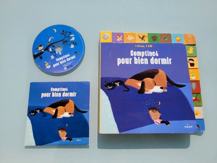 Livre tout carton avec CD Comptines pour bien dormir 😴 - photo numéro 2