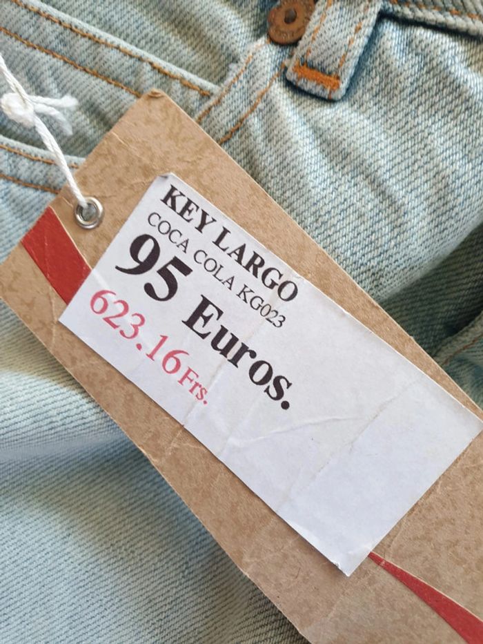 Jean bleu clair fille Coca Cola 8 ans - photo numéro 7