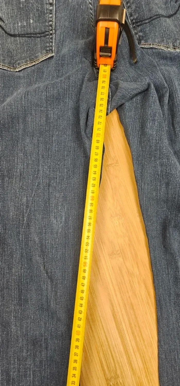 Levi's signature patte d'éléphant +patch bootcut T:44 W34 L32 - photo numéro 15